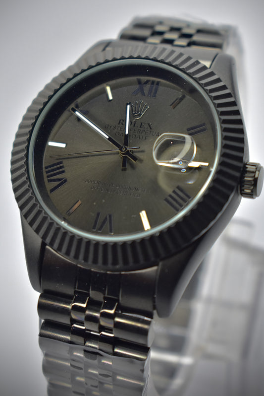 Rolex – Matte Black Case with Dark Brown Dial