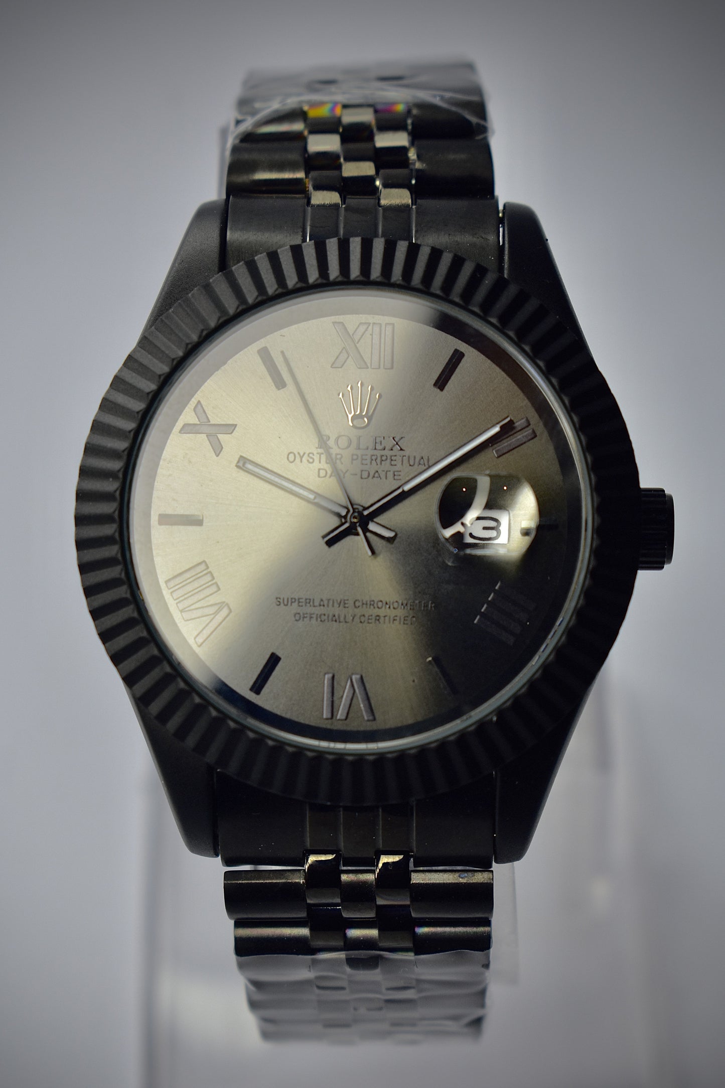 Rolex – Matte Black Case with Dark Brown Dial