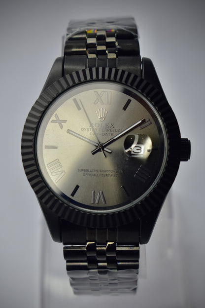 Rolex – Matte Black Case with Dark Brown Dial
