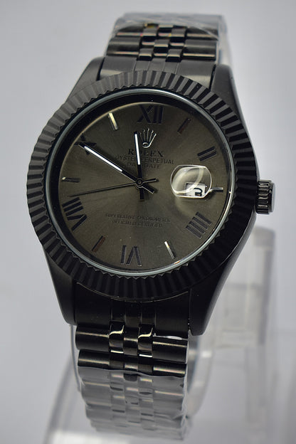 Rolex – Matte Black Case with Dark Brown Dial