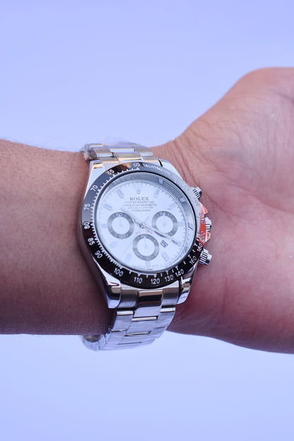 Rolex - White Dial Stainless Steel