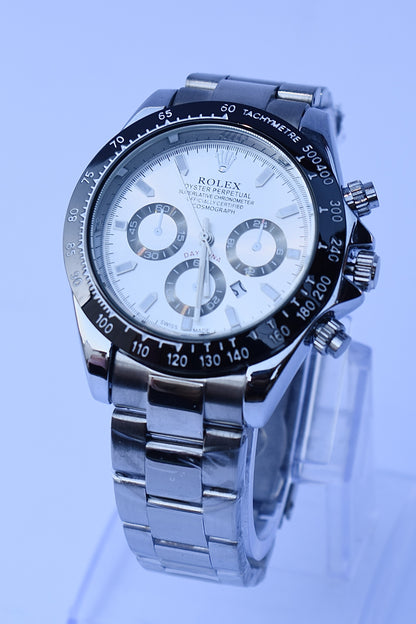 Rolex - White Dial Stainless Steel