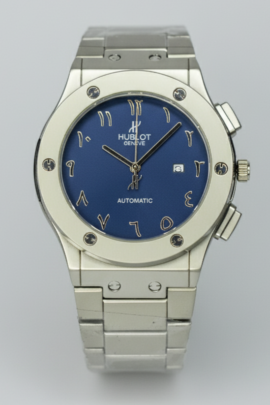 Hublot - Classic Watch with an Arabic numerial Blue dial