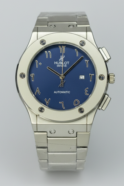 Hublot - Classic Watch with an Arabic numerial Blue dial
