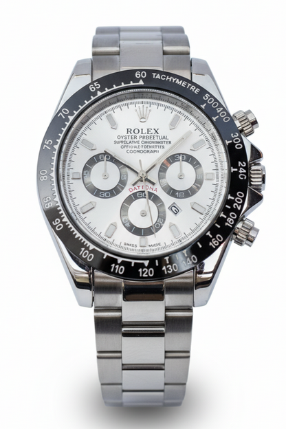Rolex - White Dial Stainless Steel